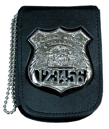 Perfect Fit Recessed Neck Badge & ID Holder w/ 30" Beaded Chain